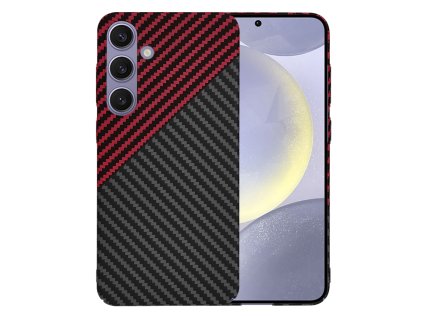 65496 techsuit carbonite fibershell kryt na samsung galaxy s24 plus cerveny vortex