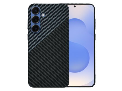65886 techsuit carbonite fibershell kryt na samsung galaxy s25 stealth sivy
