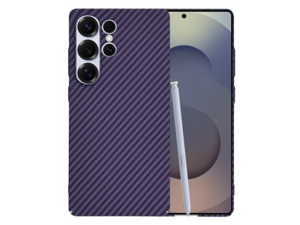 65916 techsuit carbonite fibershell kryt na samsung galaxy s25 ultra fialovy