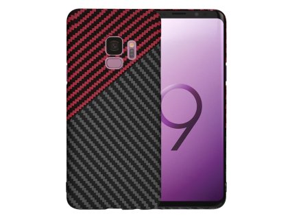 65583 techsuit carbonite fibershell kryt na samsung galaxy s9 cerveny vortex