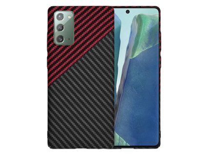 72858 techsuit carbonite fibershell ochranny obal pre samsung galaxy note 20 4g note 20 5g cerveny vortex