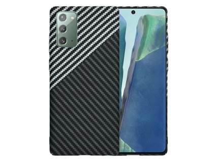 72855 techsuit carbonite fibershell ochranny obal pre samsung galaxy note 20 4g note 20 5g tmavosivy