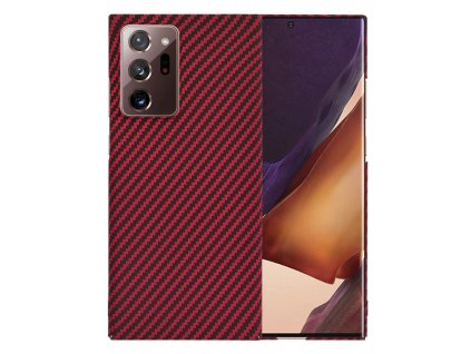72864 techsuit carbonite fibershell ochranny obal pre samsung galaxy note 20 ultra note 20 ultra 5g cerveny