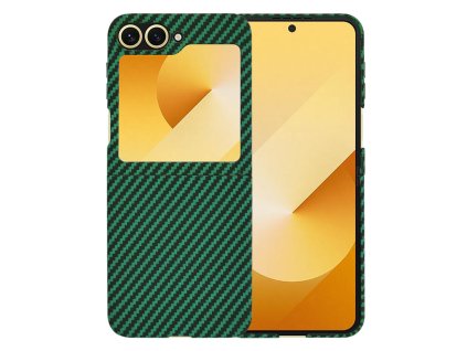 73050 techsuit carbonite fibershell ochranny obal pre samsung galaxy z flip6 zeleny