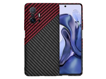 74883 techsuit carbonite fibershell puzdro pre xiaomi 11t 11t pro red vortex