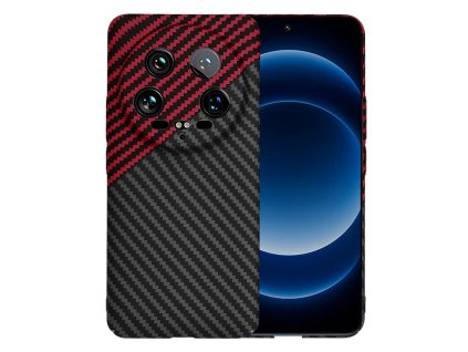 74745 techsuit carbonite fibershell puzdro pre xiaomi 14 ultra red vortex