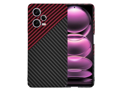 74835 techsuit carbonite fibershell puzdro pre xiaomi redmi note 12 pro 5g red vortex