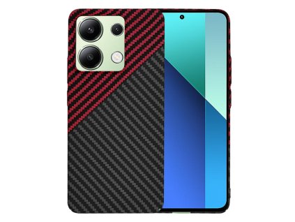 74715 techsuit carbonite fibershell puzdro pre xiaomi redmi note 13 4g red vortex
