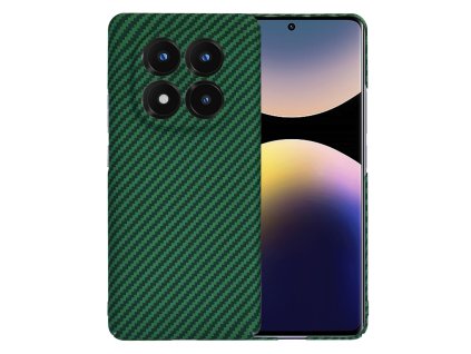 75195 techsuit carbonite fibershell puzdro pre xiaomi redmi note 14 pro 5g zelene