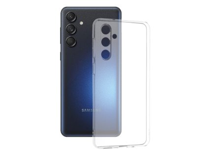 72708 techsuit clear silicone silikonovy obal pre samsung galaxy m55 priehladny