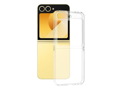 73083 techsuit clear silicone silikonovy obal pre samsung galaxy z flip6 priehladny