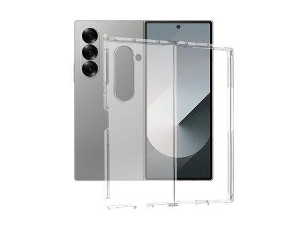 73086 techsuit clear silicone silikonovy obal pre samsung galaxy z fold6 priehladny