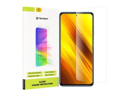 73437 techsuit clear vision glass tvrdene sklo pre xiaomi poco x3 poco x3 nfc poco x3 pro priehladne