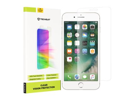 62043 techsuit clear vision glass ochranne sklo na iphone 7 plus iphone 8 plus priehladne