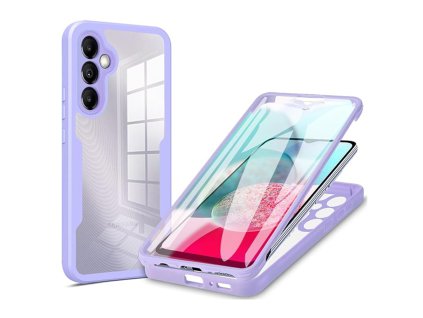 69444 techsuit colorverse 360 ochrana obrazovky puzdro na samsung galaxy a14 4g a14 5g fialovy