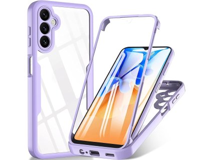 70647 techsuit colorverse 360 ochrana obrazovky puzdro na samsung galaxy a16 4g a16 5g fialovy