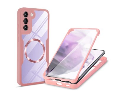 65670 techsuit colorverse 360 ochrana obrazovky puzdro na samsung galaxy s22 plus 5g ruzovy