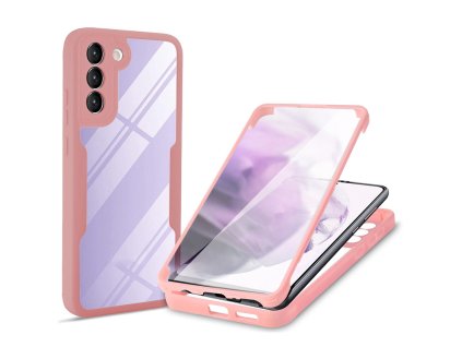 65004 techsuit colorverse 360 ochrana obrazovky puzdro na samsung galaxy s23 ruzovy