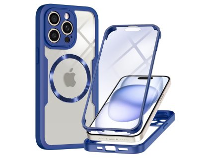 61308 techsuit colorverse 360 magsafe series 360 kryt ochranne sklo na iphone 14 pro modry