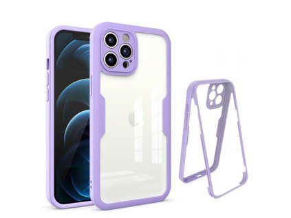 62826 techsuit colorverse 360 series 360 kryt ochranne sklo na iphone 12 pro max fialovy
