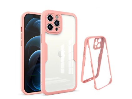 62820 techsuit colorverse 360 series 360 kryt ochranne sklo na iphone 12 pro max ruzovy