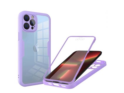 62835 techsuit colorverse 360 series 360 kryt ochranne sklo na iphone 13 pro fialovy