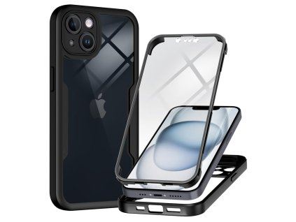 59772 techsuit colorverse 360 series 360 kryt ochranne sklo na iphone 14 cierny