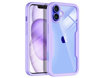 60411 techsuit colorverse 360 series 360 kryt ochranne sklo na iphone 16 fialovy