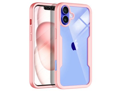 60405 techsuit colorverse 360 series 360 kryt ochranne sklo na iphone 16 ruzovy