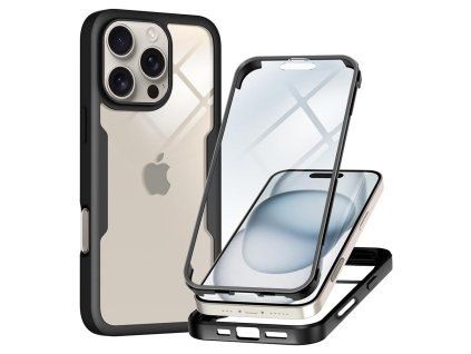60414 techsuit colorverse 360 series 360 kryt ochranne sklo na iphone 16 pro cierny