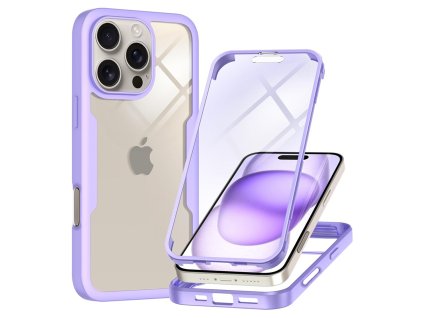 60423 techsuit colorverse 360 series 360 kryt ochranne sklo na iphone 16 pro fialovy