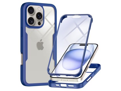 60420 techsuit colorverse 360 series 360 kryt ochranne sklo na iphone 16 pro modry