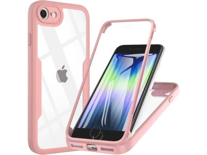 61395 techsuit colorverse 360 series 360 kryt ochranne sklo na iphone 7 8 se 2020 2022 ruzovy