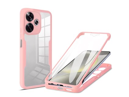 74982 techsuit colorverse 360 series screen protector 360 obal so sklom pre xiaomi poco f6 ruzove