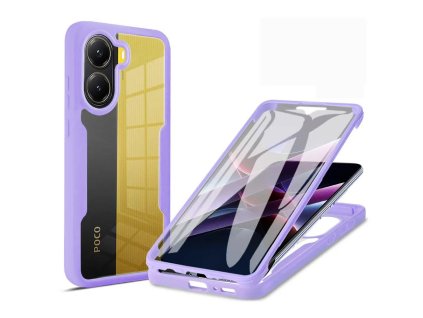 75267 techsuit colorverse 360 series screen protector 360 obal so sklom pre xiaomi poco x7 pro fialove