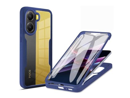 75264 techsuit colorverse 360 series screen protector 360 obal so sklom pre xiaomi poco x7 pro modre