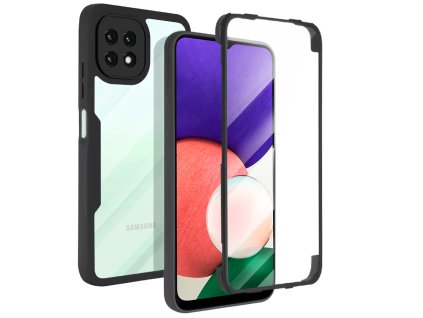 73089 techsuit colorverse 360 series ochrana displeja puzdro pre samsung galaxy a22 5g cierna