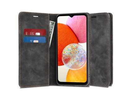 71778 techsuit confy cover puzdro na samsung galaxy a14 4g a14 5g cierny