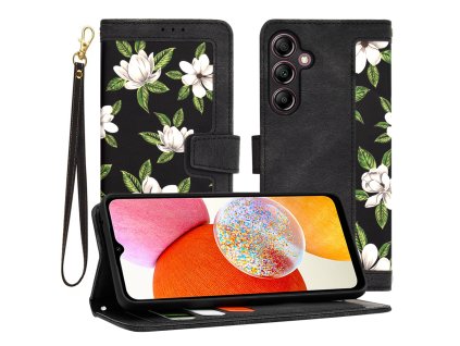 71916 techsuit flipcraft puzdro na samsung galaxy a14 4g a14 5g flowers of the dawn