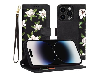 63909 techsuit flipcraft puzdro na iphone 14 pro kvety usvitu