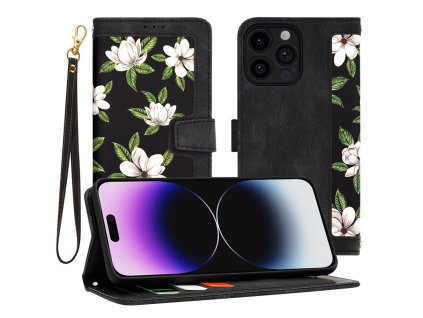 63942 techsuit flipcraft puzdro na iphone 14 pro max kvety usvitu