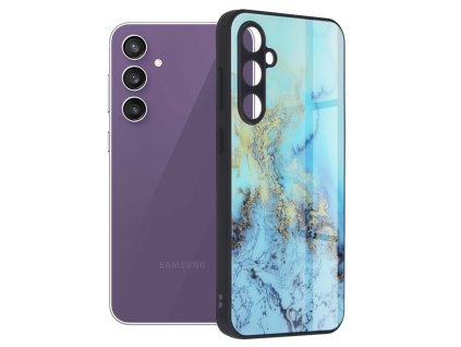 64671 techsuit glaze series puzdro na samsung galaxy s23 fe blue ocean