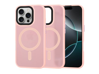 60345 techsuit halofrost magsafe series kryt na iphone 16 pro ruzovy