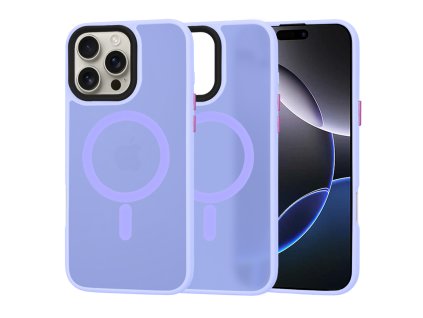 60387 techsuit halofrost magsafe series kryt na iphone 16 pro max svetlo fialovy