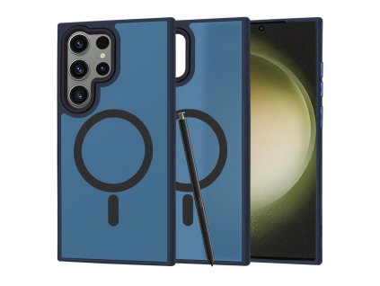 72669 techsuit halofrost magsafe series puzdro pre samsung galaxy s23 ultra tmavomodry