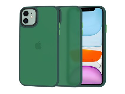 59466 techsuit halofrost series kryt na iphone 11 polnocna zelena