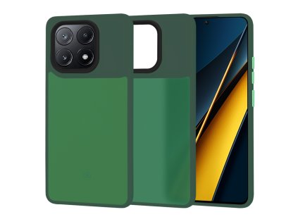 75030 techsuit halofrost series puzdro pre xiaomi poco x6 pro temnozelene