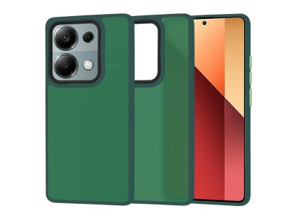 74049 techsuit halofrost series puzdro pre xiaomi redmi note 13 pro 4g poco m6 pro 4g temnozelene