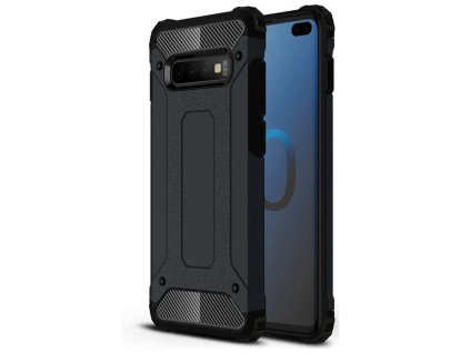 66162 techsuit hybrid armor puzdro na samsung galaxy s10 plus cierny