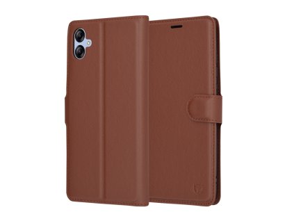 71853 6 techsuit leather folio puzdro na samsung galaxy a04e m04 hnedy